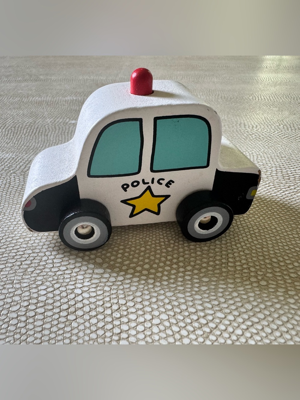 Wooden Toy Police Car by Jack Rabbit Creations